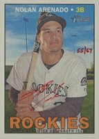 2016 Topps Heritage Real One Autographs #NA  Nolan Arenado Red Ink Baseball Card