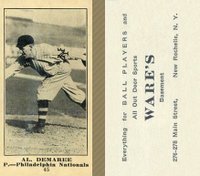 1916 Wares #45 Al Demaree Baseball Card