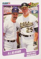 1990 Fleer #638 Mark McGwire/Don Mattingly Baseball Card