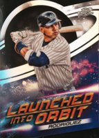 2022 Topps Cosmic Chrome Launched Into Orbit Die-Cut #17 Alex Rodriguez Baseball Card
