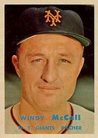 1957 Topps #291 Windy McCall Baseball Card