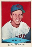 1954 Red Heart Dog Food #25 Al Rosen Baseball Card