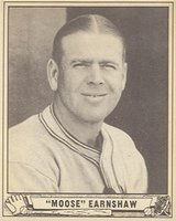 1940 Play Ball #233 Moose Earnshaw Baseball Card