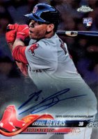 2018 Topps Chrome Rookie Autograph #RA-RD Rafael Devers Baseball Card