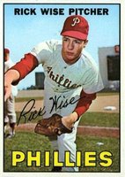 1967 Topps #37 Rick Wise Baseball Card