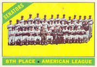1966 Topps #194 Senators Team Baseball Card