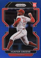 2022 Panini Prizm #88 Hunter Greene Blue Prizm Baseball Card