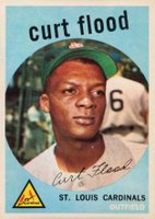 1959 Topps #353 Curt Flood Baseball Card
