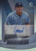 2022 Bowman Chrome Shades of Greatness Autographs #SGACM Curtis Mead Baseball Card