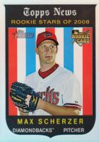 2008 Topps Heritage Chrome #C298 Max Scherzer Refractor Baseball Card