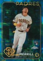 2024 Topps Chrome Update #USC57 Jackson Merrill Blue/Green Lava Lamp Baseball Card