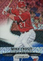 2015 Panini Prizm #120 Mike Trout Red/White/Blue Mojo Prizm Baseball Card