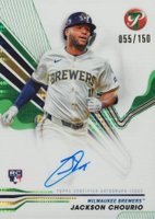 2024 Topps Pristine Pristine Autographs #PAJCH Jackson Chourio Green Pristine Baseball Card