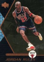 1998 Upper Deck Ovation Jordan Rules #J2 Michael Jordan Basketball Card