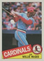 1985 Topps #757 Willie McGee Baseball Card