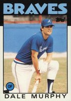 1986 Topps Tiffany #600 Dale Murphy Baseball Card