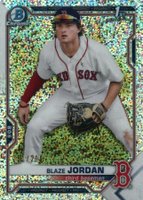 2021 Bowman Chrome Prospects #BCP71 Blaze Jordan Speckle Refractor Baseball Card