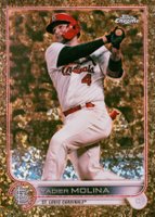 2022 Topps Gilded Collection #45 Yadier Molina Mini Diamond Gold Etch Baseball Card
