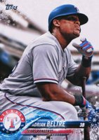 2018 Topps Holiday #153 Adrian Beltre Gray Uniform Baseball Card