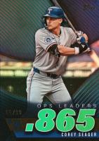 2025 Topps OPS Bests #OPS14 Corey Seager Green Foil Baseball Card
