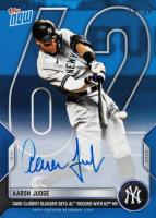 2022 Topps Now #1012B Aaron Judge Autograph-Blue Baseball Card