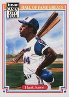 1987 Leaf Candy City Team #H7 Hank Aaron Baseball Card