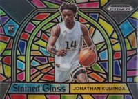 2021 Panini Prizm Draft Picks Stained Glass #5 Jonathan Kuminga Basketball Card