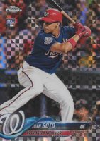 2018 Topps Chrome Update #HMT55 Juan Soto X-Fractor Baseball Card