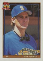 1991 Topps Desert Shield #585 Pete O'Brien Baseball Card