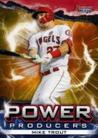 2020 Bowman's Best Power Producers #PPMT Mike Trout Gold Refractor Baseball Card
