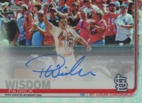2019 Topps Chrome Rookie Autographs #RA-PW Patrick Wisdom Refractor Baseball Card