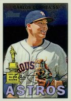 2016 Topps Heritage #475 Carlos Correa Gray Jersey-Chrome Baseball Card