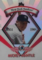 2009 Topps Legends Chrome Wal Mart Cereal #PR-7 Mickey Mantle Platinum Refractor Baseball Card
