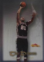 2000 Fleer Showcase #40 Tim Duncan Basketball Card