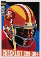 1994 Collector's Choice #383 Jerry Rice Checklist #289-384 Football Card