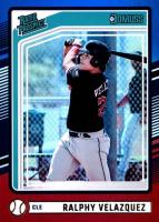 2024 Panini Donruss #108 Ralphy Velazquez Red and Blue Baseball Card