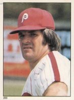 1981 Topps Stickers #200 Pete Rose Baseball Card