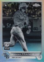 2022 Topps Chrome #35 Wander Franco Negative Refractor Baseball Card