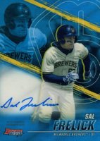 2021 Bowman's Best of 2021 Autographs #B21SF Sal Frelick Blue Refractor Baseball Card