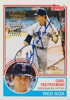 2001 Topps Team Topps Legends Autograph #TT8F Carl Yastrzemski Baseball Card