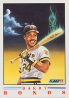 1991 Fleer Pro-Vision #1 Barry Bonds Factory Set Baseball Card