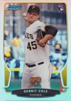 2013 Bowman Chrome Draft Picks & Prospects Rookies #6 Gerrit Cole Refractor Baseball Card