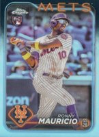 2024 Topps Chrome #28 Ronny Mauricio Refractor Baseball Card