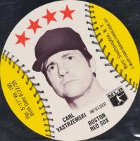 1977 Saga Discs # Carl Yastrzemski Baseball Card