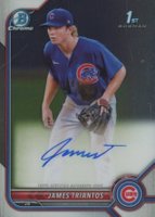 2022 Bowman Chrome Prospect Autographs #CPAJTS James Triantos Baseball Card