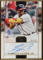 2023 Topps Definitive Collection Framed Autograph Collection #RAJ Ronald Acuna Jr. Baseball Card