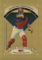 1997 Donruss Preferred Precious Metals #8 Ivan Rodriguez Baseball Card