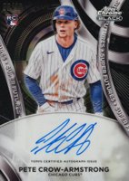 2024 Topps Chrome Black Super Futures Autographs #PCA Pete Crow-Armstrong Baseball Card