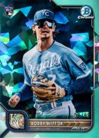 2022 Bowman Chrome Sapphire Edition #77 Bobby Witt Jr. SP-Aqua Baseball Card
