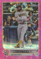 2022 Topps Chrome Logofractor Edition #100 Fernando Tatis Jr. Pink Baseball Card